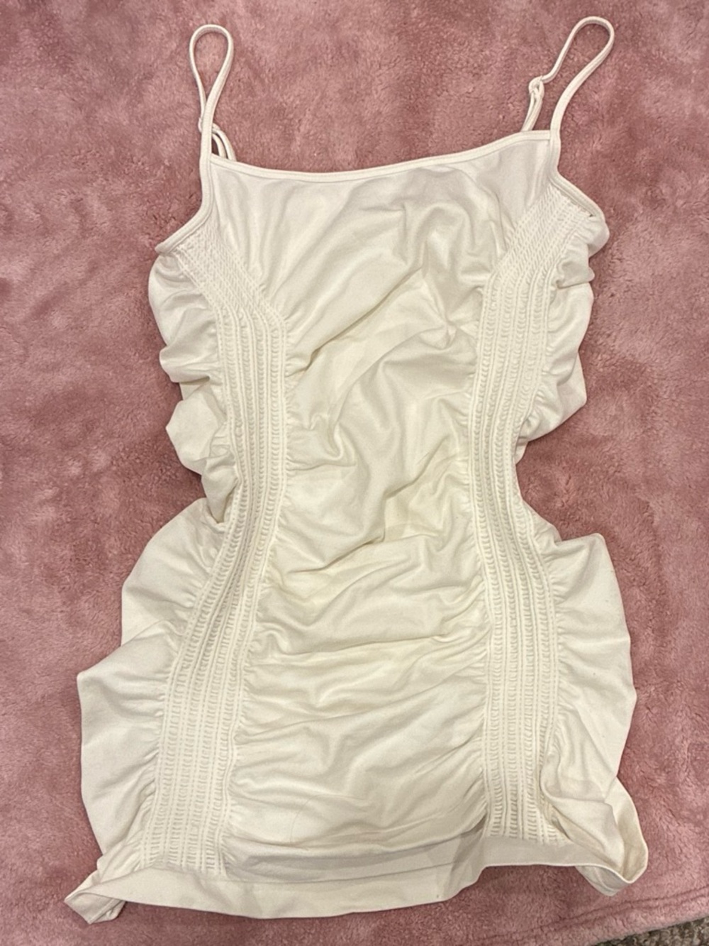 Arden B. White Stretch Tank Top
